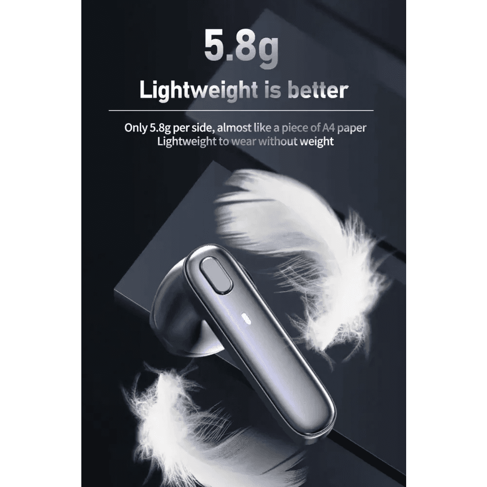 Black Bluetooth-Compatible Wireless Bass Ear Buds Stereo Headphone With Mic Touch Control Bluetooth Lightweight Earphones - Black Girl Golf