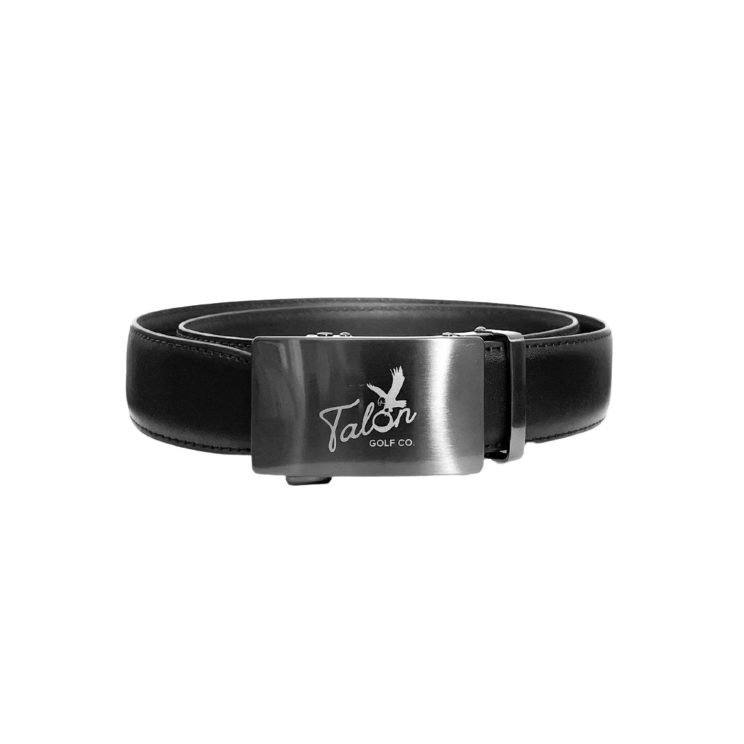 Black Classic Leather Belt - Black Girl Golf