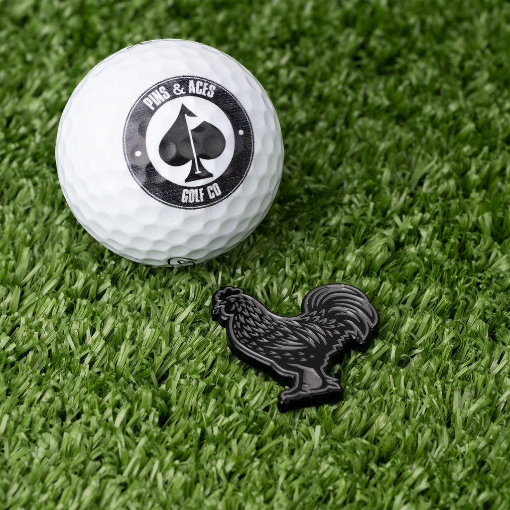 Black Cock Ball Marker - Black Girl Golf