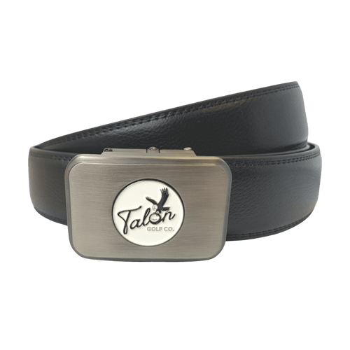Black Eagle Leather Belt w/ Magnetic Ball Marker - Black Girl Golf