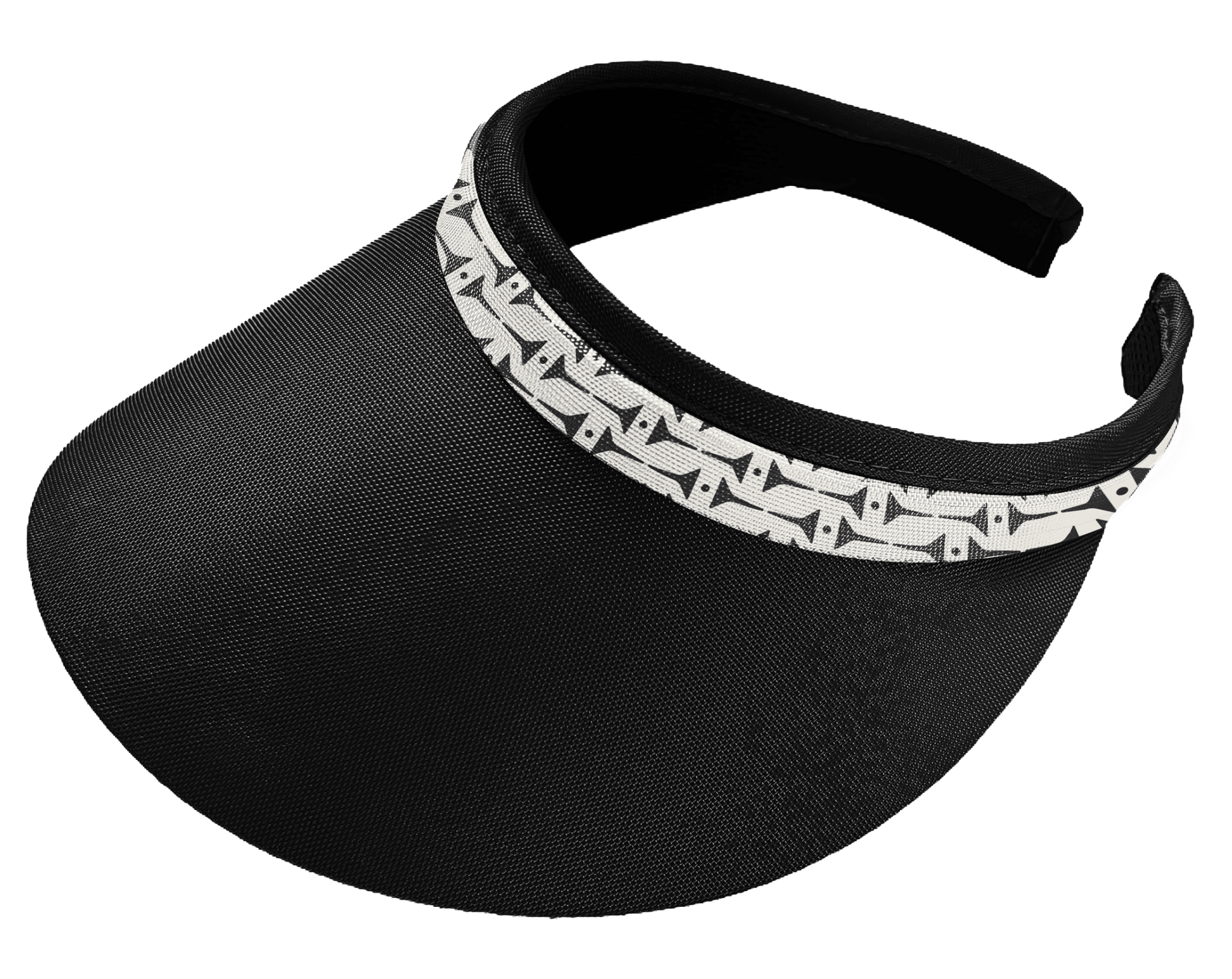 Black Tees Clip On Visor - Black Girl Golf