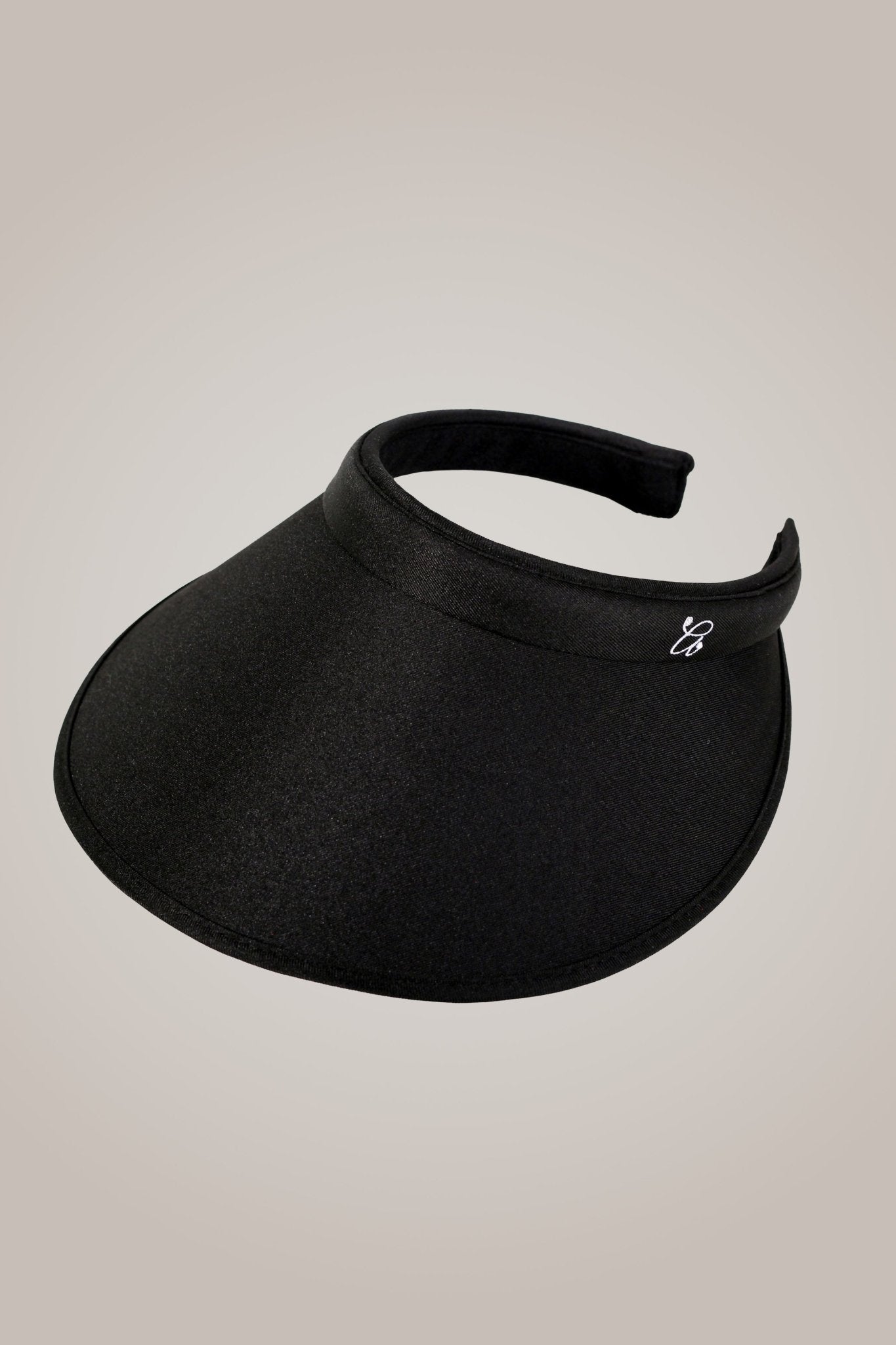 Black Wide Brim Slide On Visor - Black Girl Golf