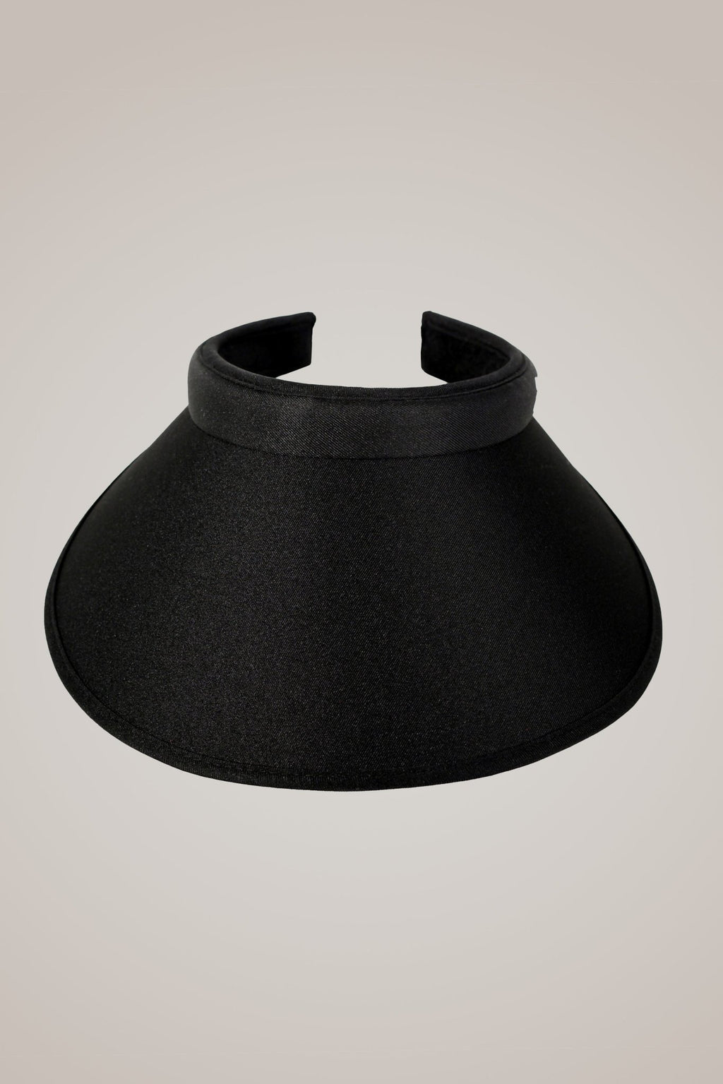 Black Wide Brim Slide On Visor - Black Girl Golf