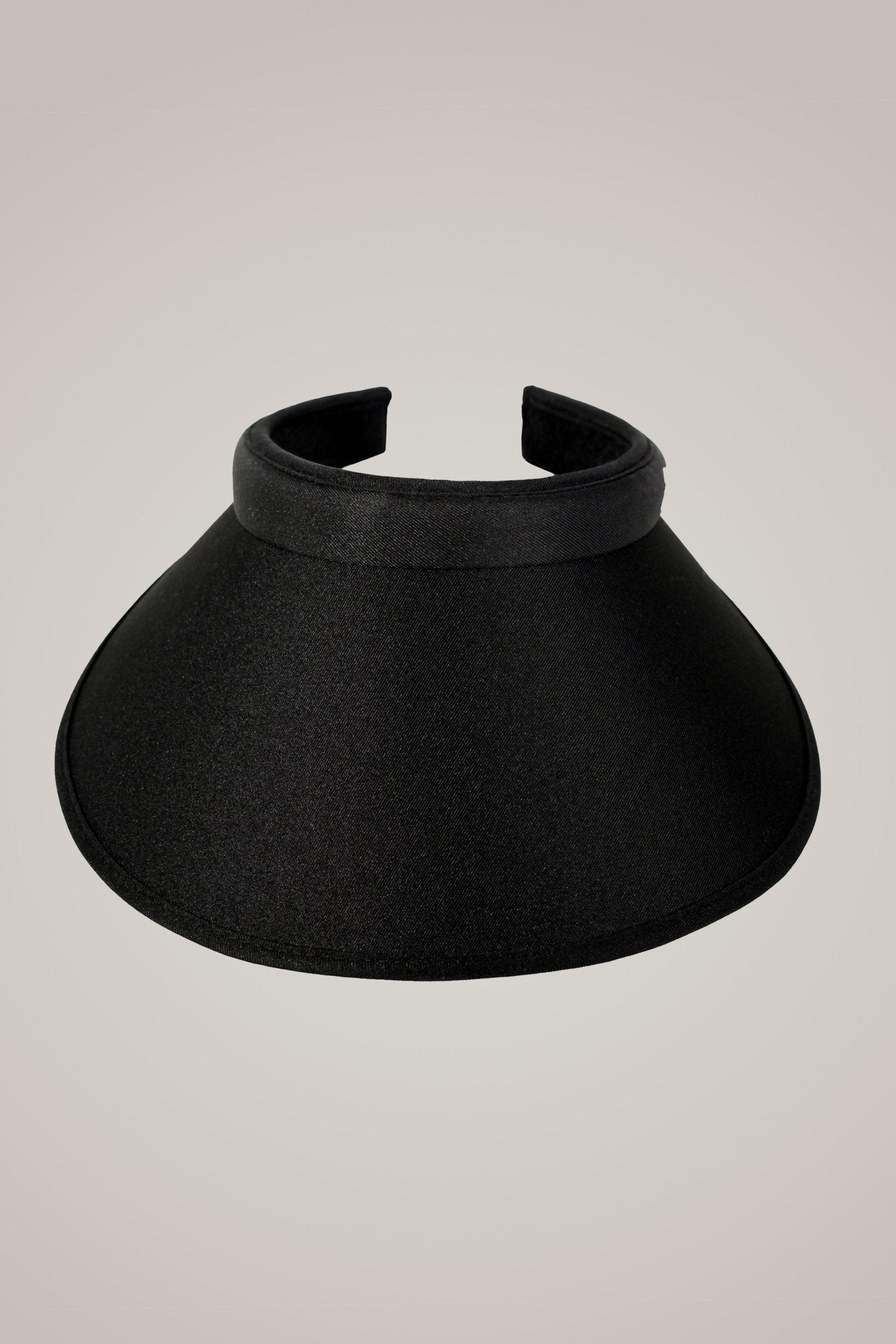 Black Wide Brim Slide On Visor - Black Girl Golf