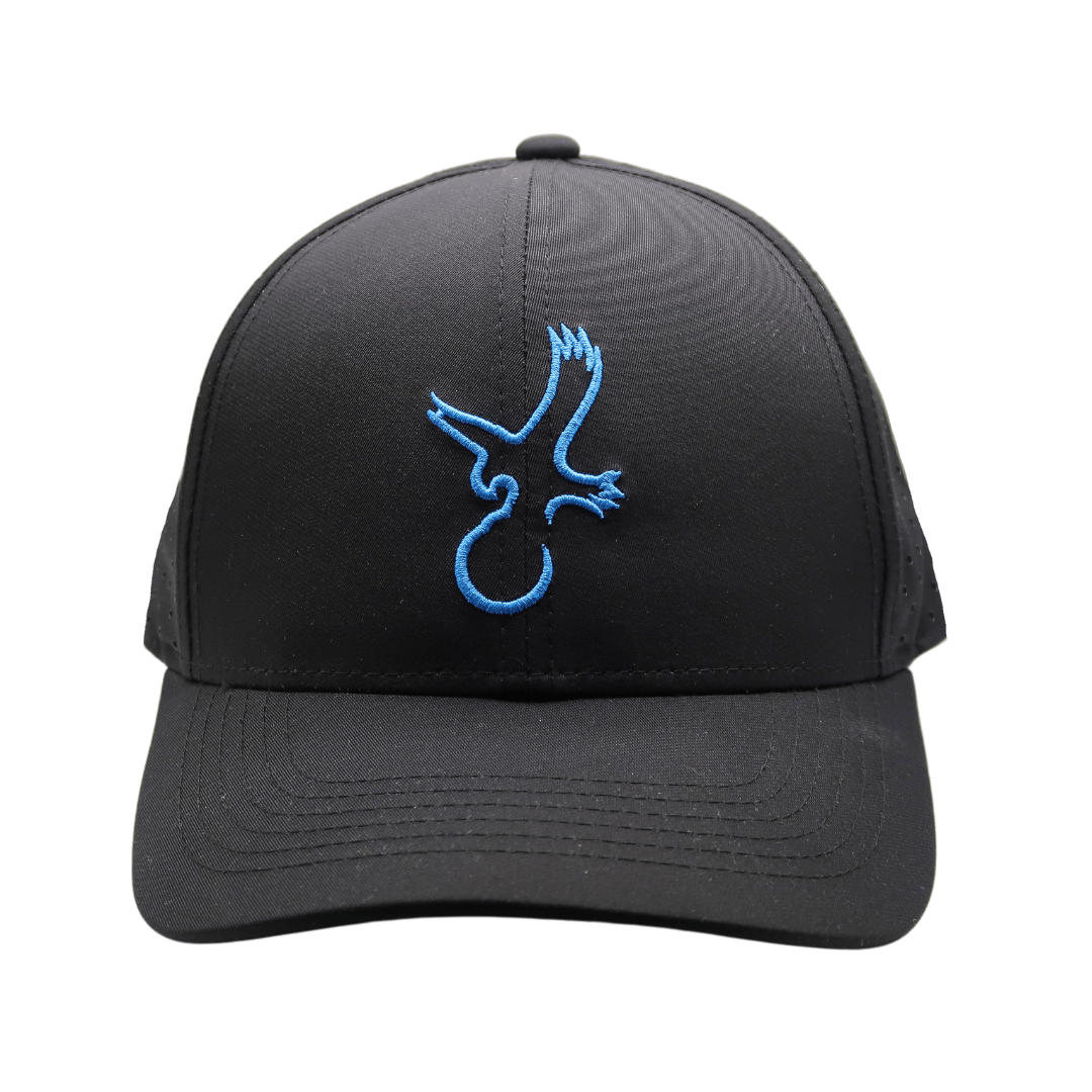 Black/Carolina Blue Eagle Performance Hat - Black Girl Golf