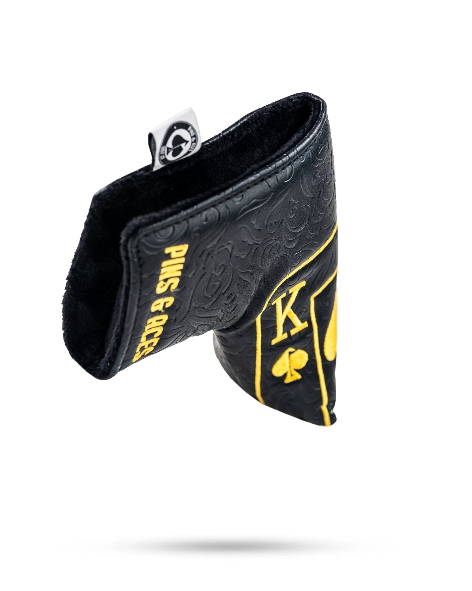 Black/Gold Ace of Spades - Blade Putter Cover - Black Girl Golf