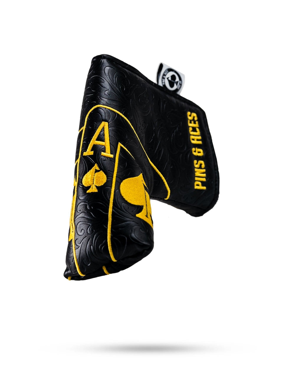 Black/Gold Ace of Spades - Blade Putter Cover - Black Girl Golf