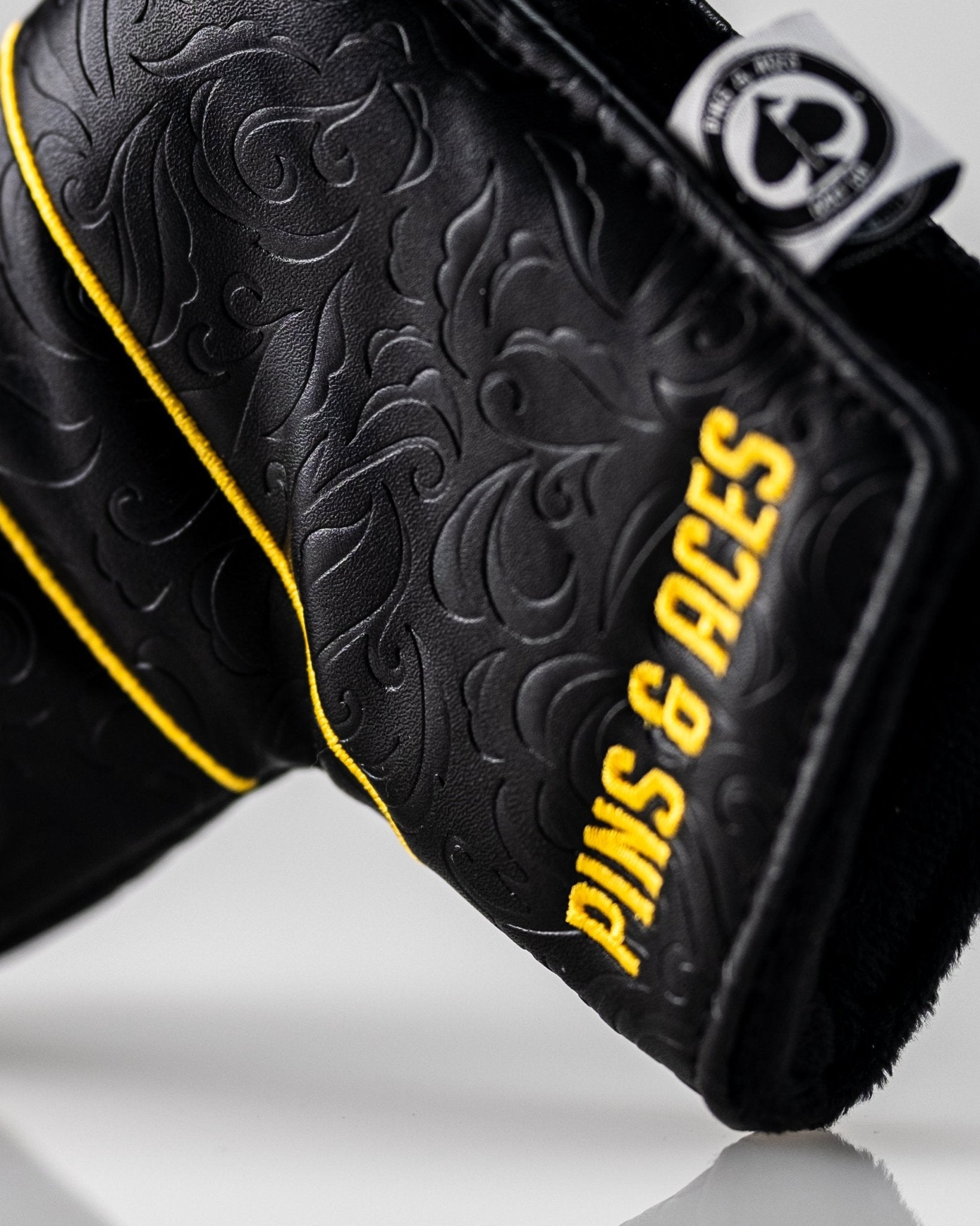 Black/Gold Ace of Spades - Blade Putter Cover - Black Girl Golf