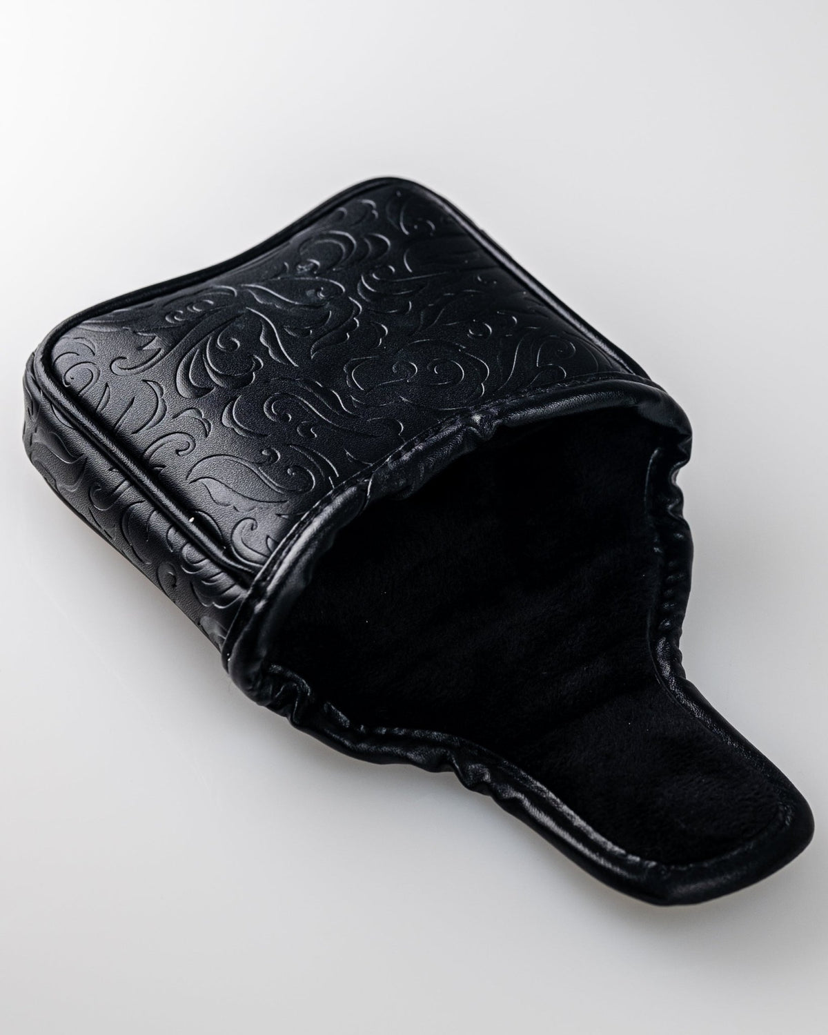 Black/Gold Ace of Spades - Mallet Putter Cover - Black Girl Golf