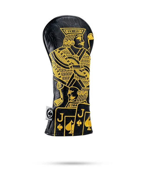 Black/Gold Jack of Spades - Hybrid Cover - Black Girl Golf