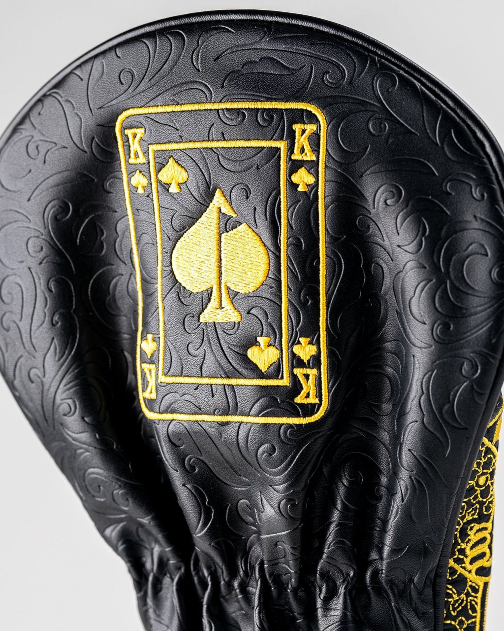 Black/Gold King of Spades - Driver Cover - Black Girl Golf