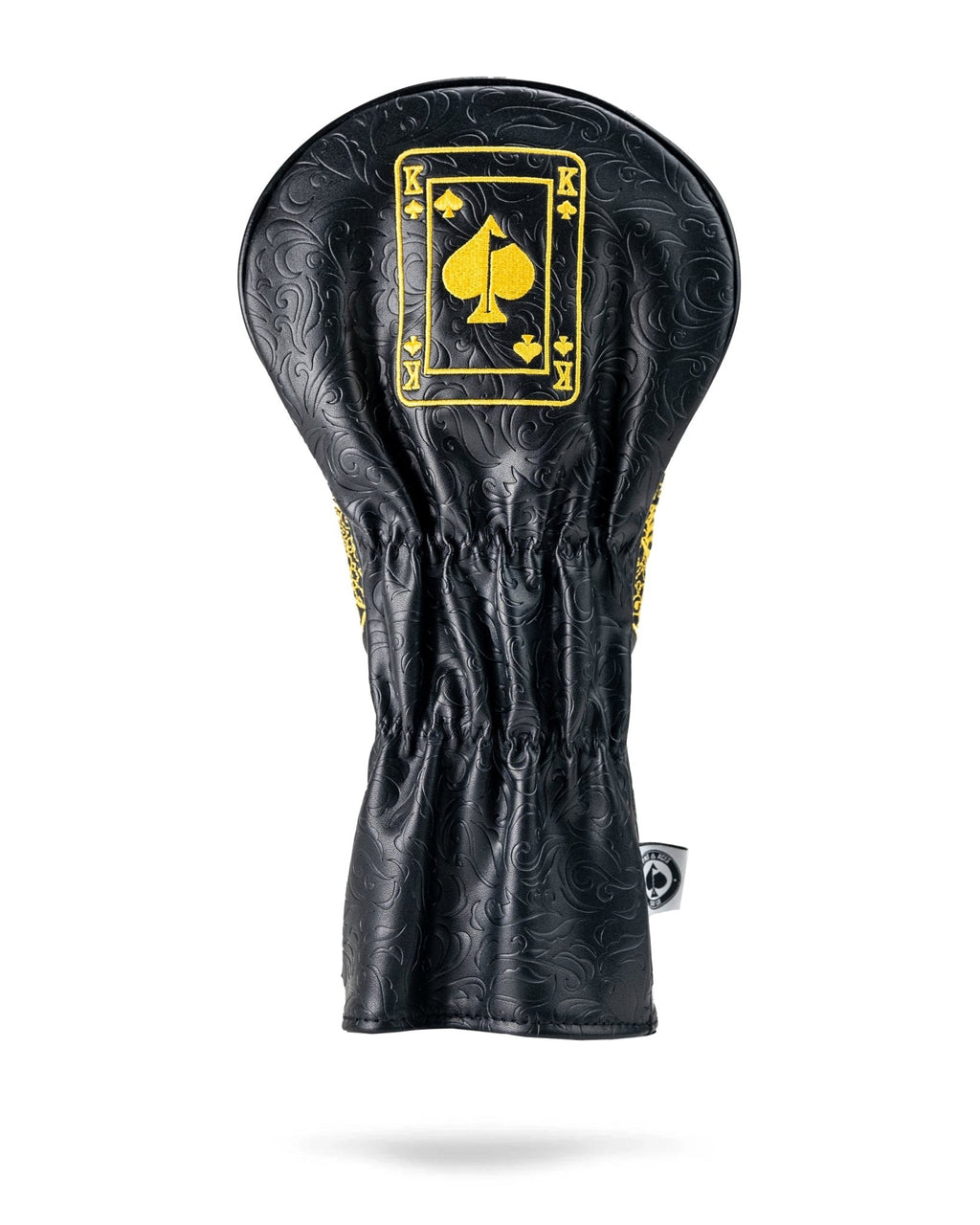 Black/Gold King of Spades - Driver Cover - Black Girl Golf