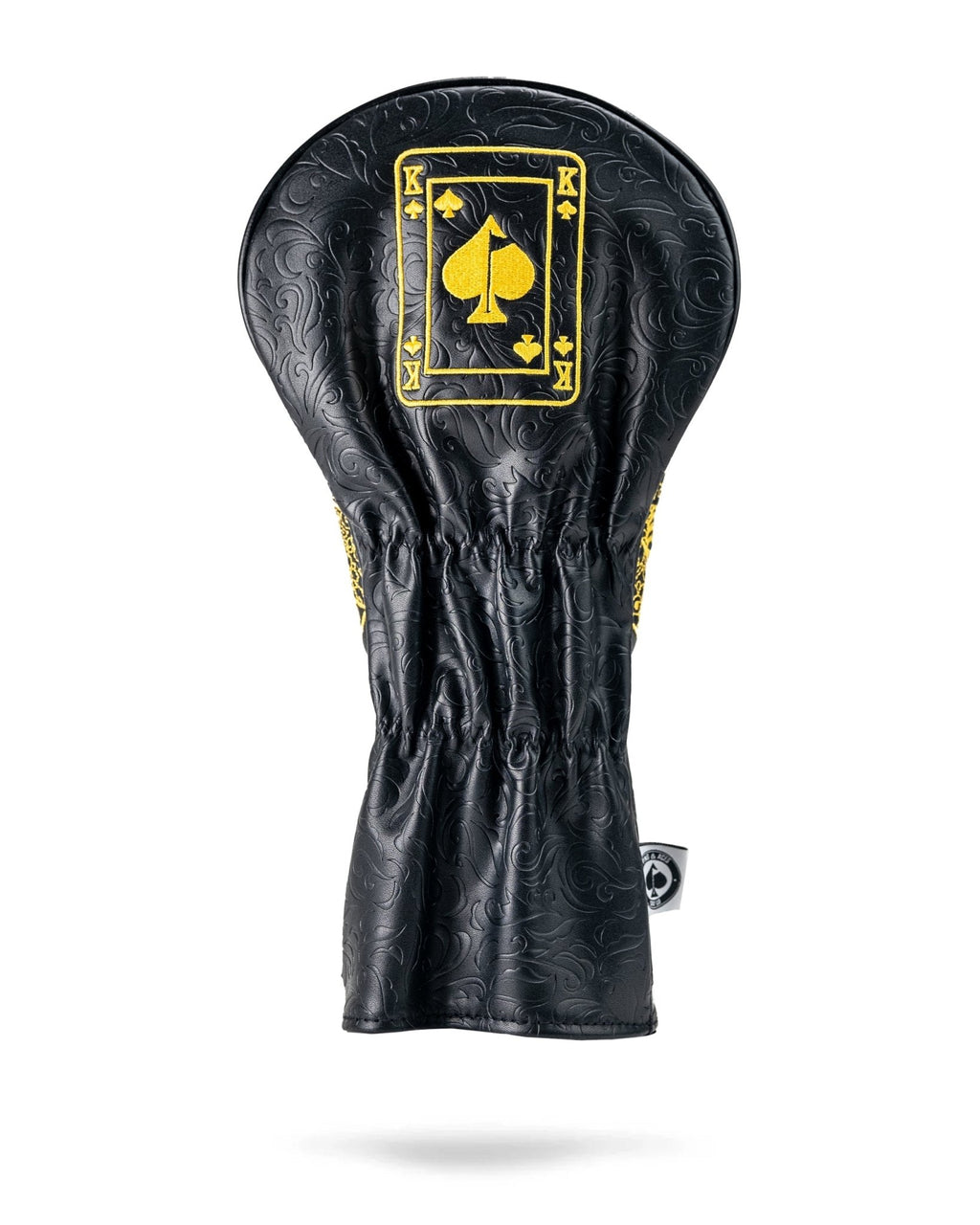 Black/Gold King of Spades - Driver Cover - Black Girl Golf