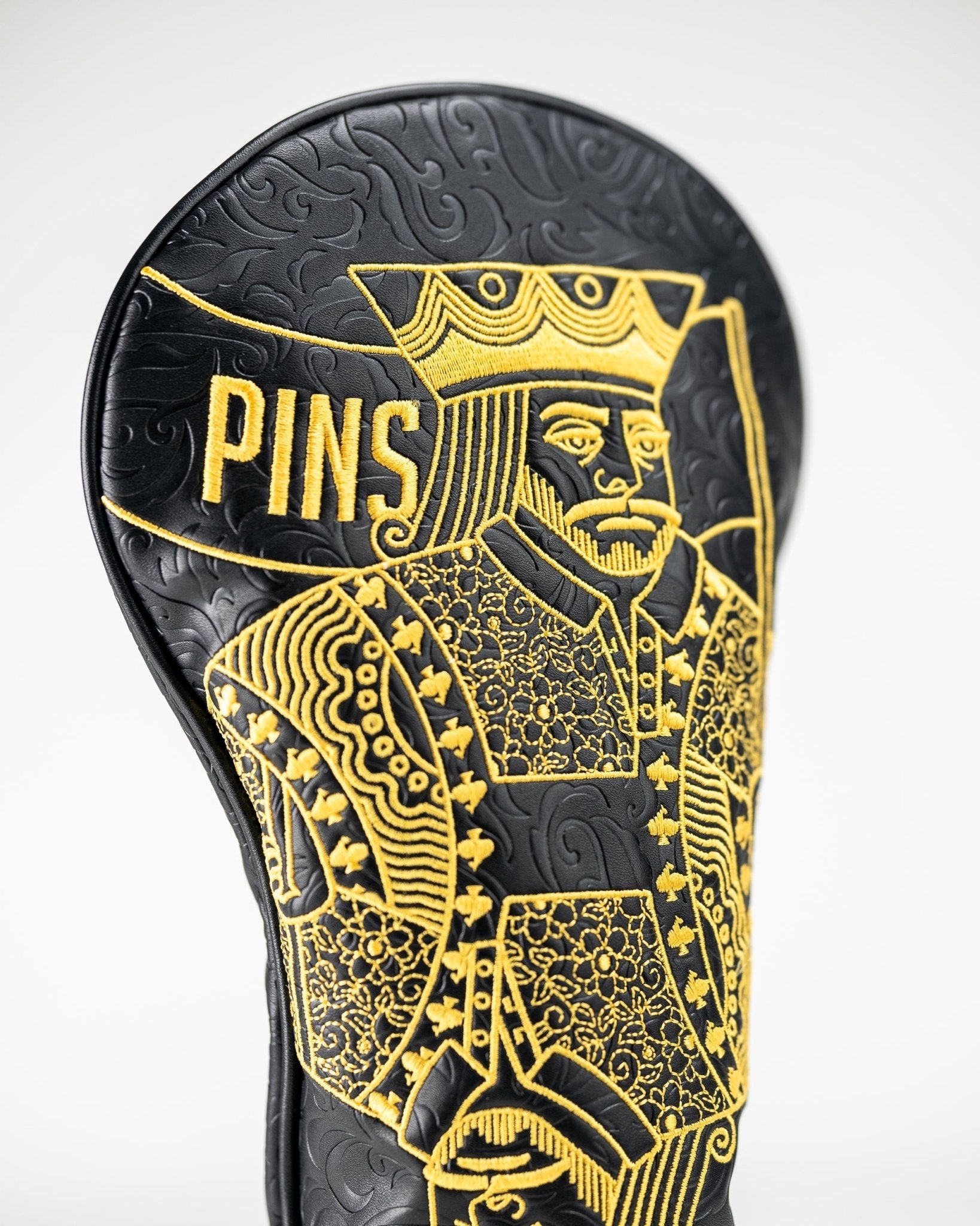 Black/Gold King of Spades - Driver Cover - Black Girl Golf