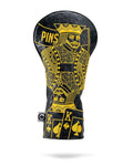 Black/Gold King of Spades - Driver Cover - Black Girl Golf