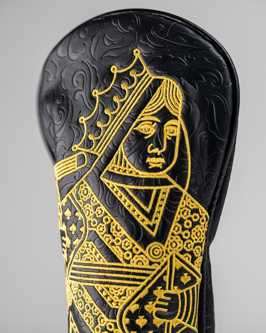 Black/Gold Queen of Spades - Fairway Cover - Black Girl Golf