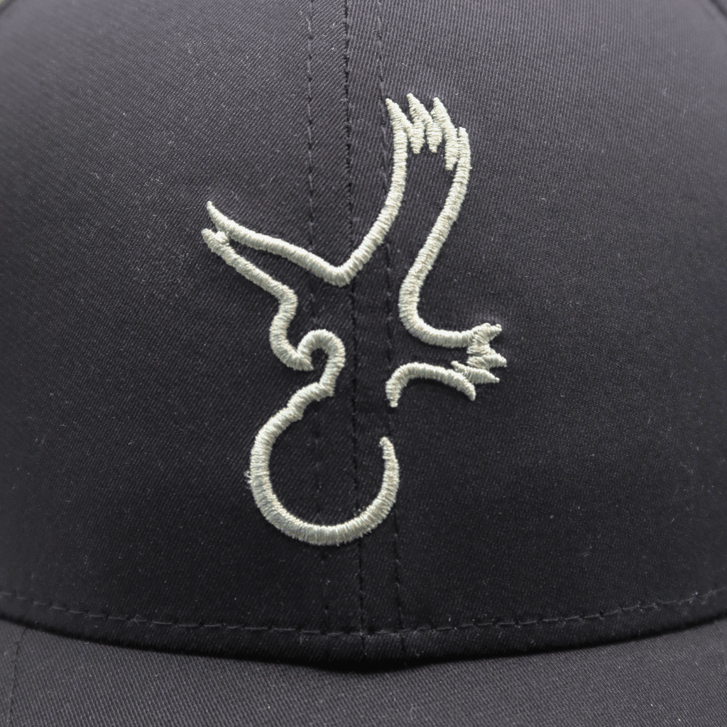 Black/Grey Eagle Performance Hat - Black Girl Golf