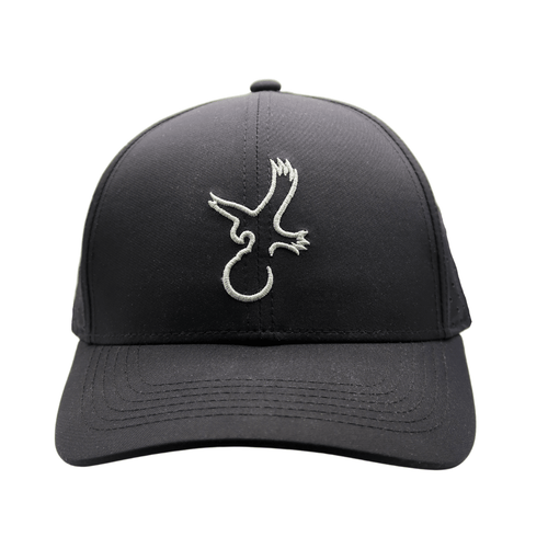 Black/Grey Eagle Performance Hat - Black Girl Golf
