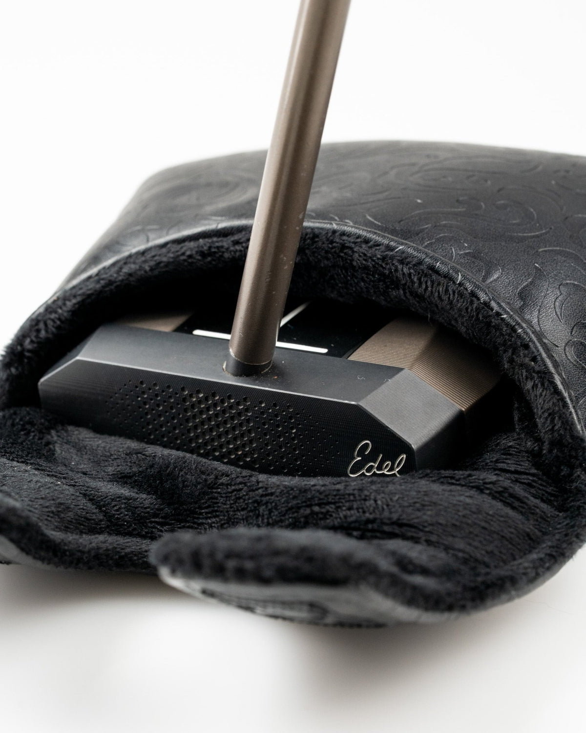 Blackout Ace of Spades - Center Shaft Mallet Putter Cover - Black Girl Golf
