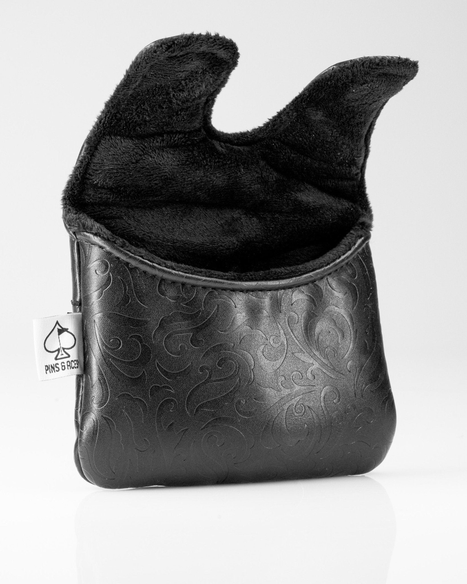 Blackout Ace of Spades - Center Shaft Mallet Putter Cover - Black Girl Golf