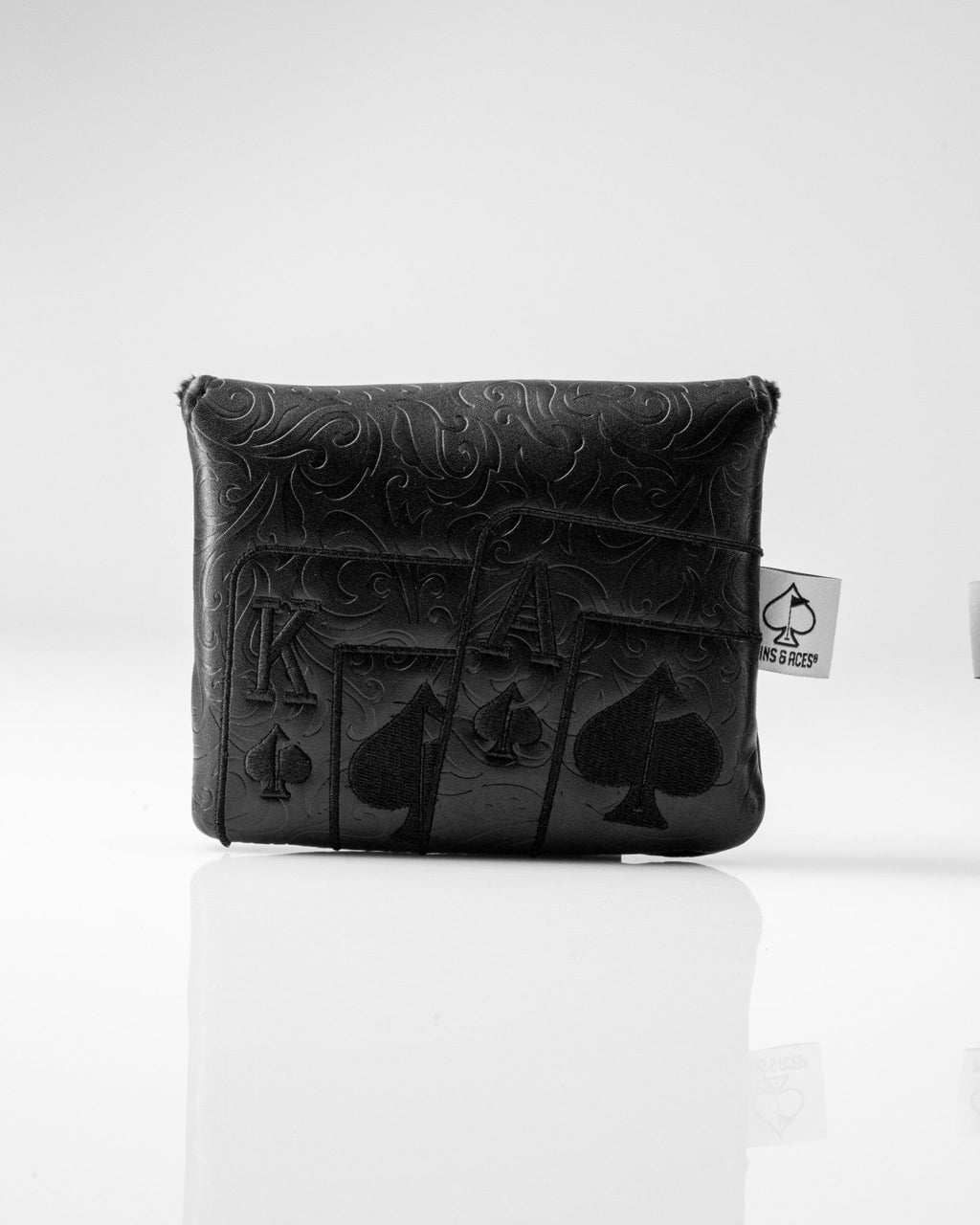 Blackout Ace of Spades - Center Shaft Mallet Putter Cover - Black Girl Golf