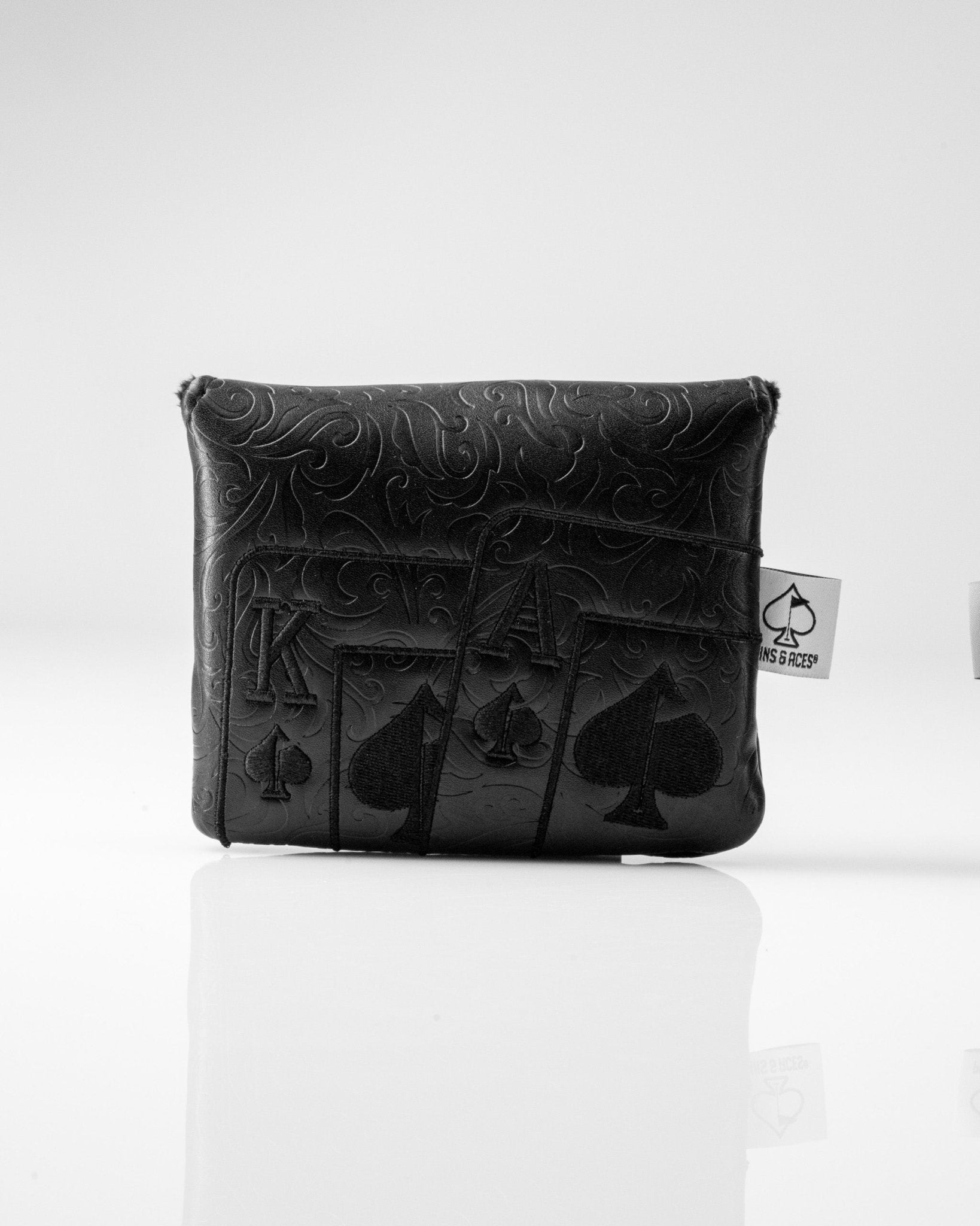 Blackout Ace of Spades - Center Shaft Mallet Putter Cover - Black Girl Golf