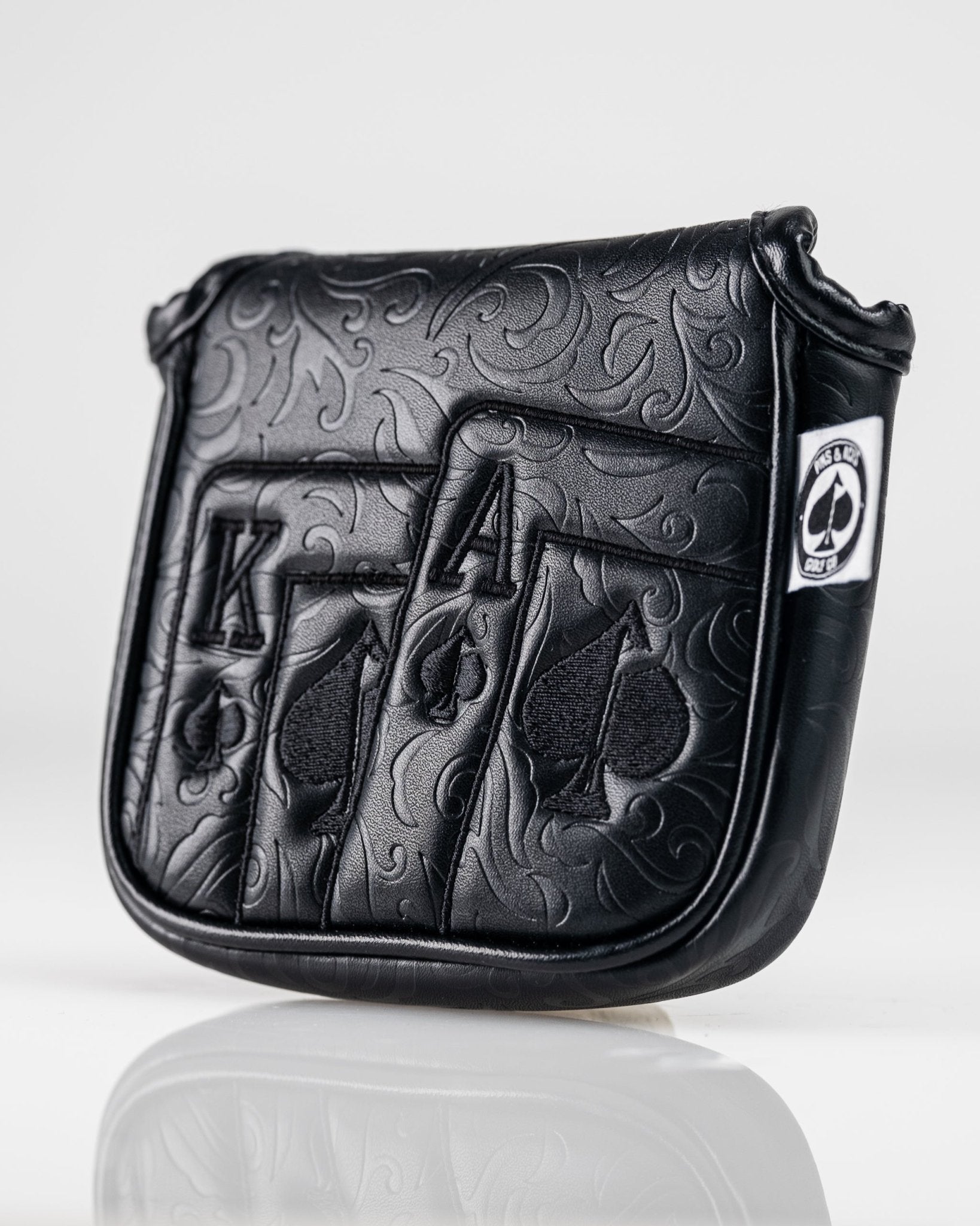 Blackout Ace of Spades - Mallet Putter Cover - Black Girl Golf