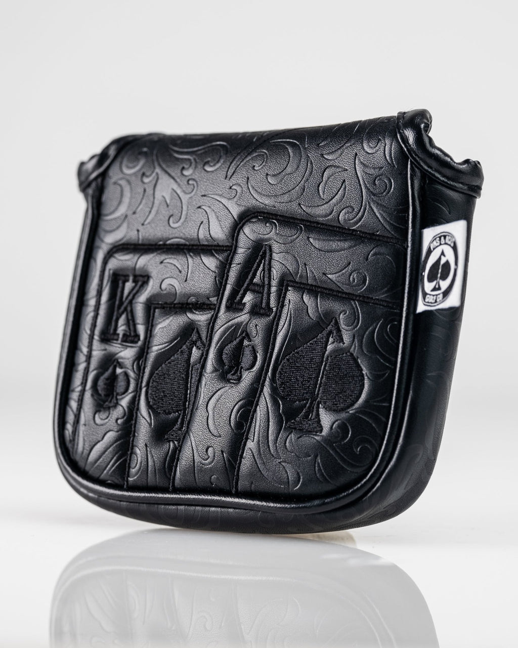 Blackout Ace of Spades - Mallet Putter Cover - Black Girl Golf