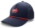 Blue Baseball Hat w/ Red Rope - Flag Logo - Black Girl Golf