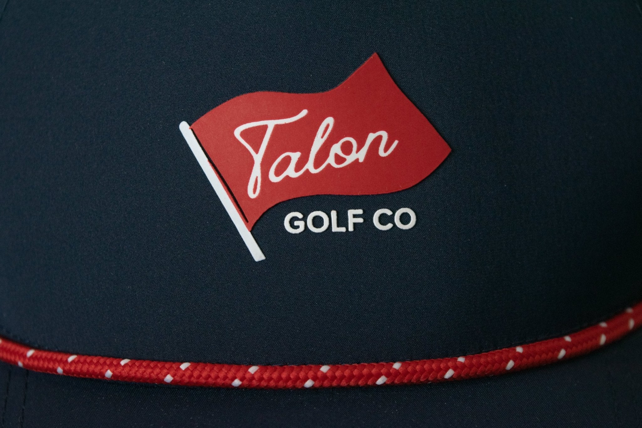 Blue Baseball Hat w/ Red Rope - Flag Logo - Black Girl Golf
