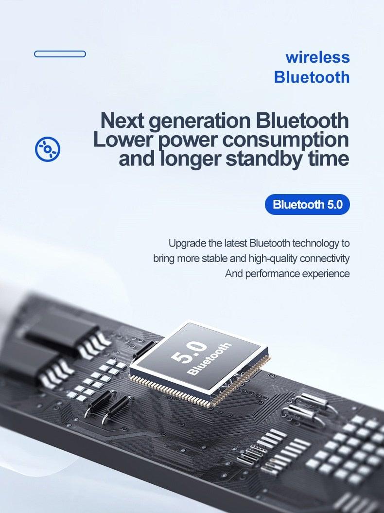 Bluetooth 5.0 Earphones LED Charging Box Wireless Headphone 9D Stereo Sound Sports Waterproof Earbuds Headsets With Microphone Wearable Wireless Clear Calls Music Headphones Immersive Sound 12 Hours Single Playtime HiFi Quality Stereo Sound - Black Girl Golf