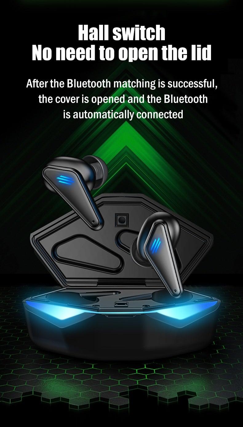 Bluetooth 5.0 Gaming Headset Workout Music Earphones Earbuds With Mic Bass Audio Quality Sound Wireless Headphones Sports Headphones Wearable Sweatproof Easy Pairing Headset For Sport Black - Black Girl Golf