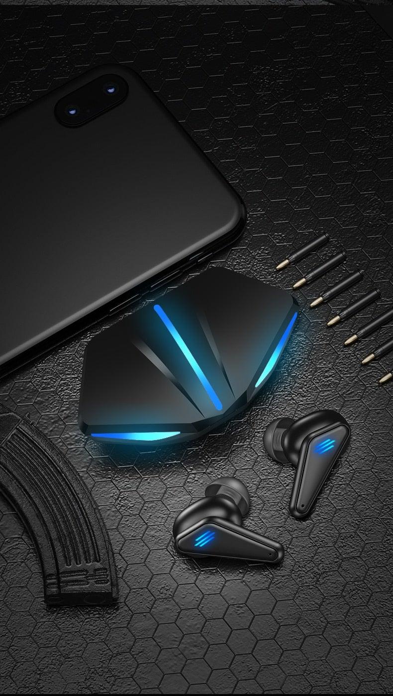 Bluetooth 5.0 Gaming Headset Workout Music Earphones Earbuds With Mic Bass Audio Quality Sound Wireless Headphones Sports Headphones Wearable Sweatproof Easy Pairing Headset For Sport Black - Black Girl Golf