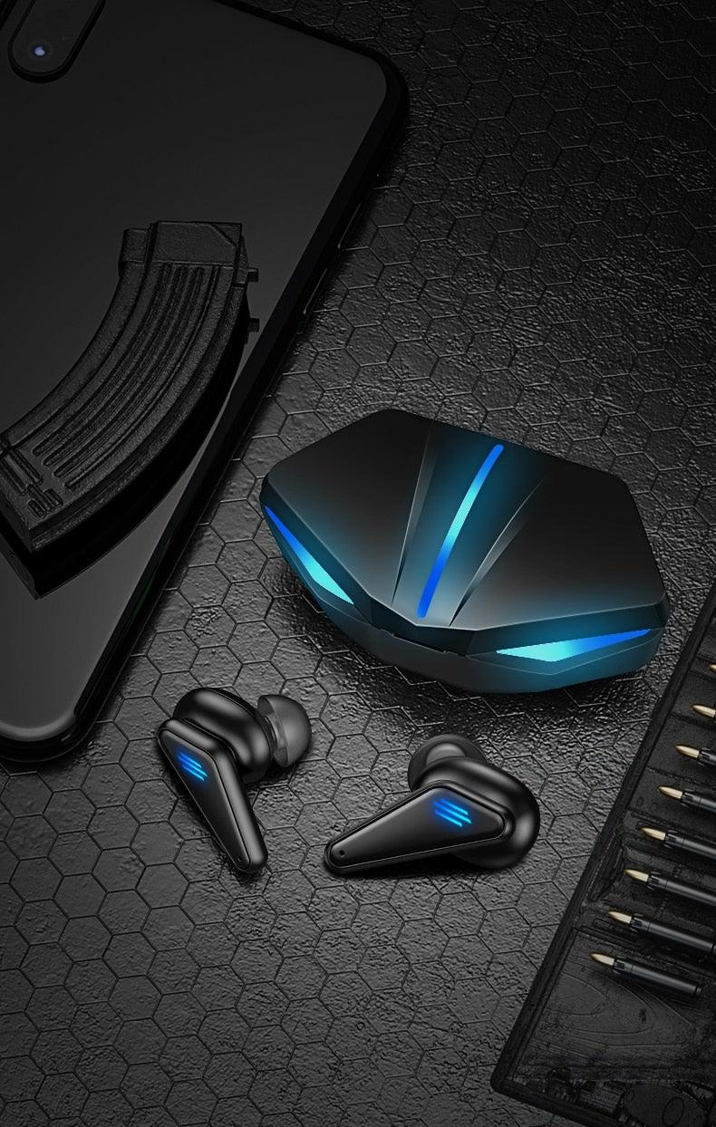 Bluetooth 5.0 Gaming Headset Workout Music Earphones Earbuds With Mic Bass Audio Quality Sound Wireless Headphones Sports Headphones Wearable Sweatproof Easy Pairing Headset For Sport Black - Black Girl Golf
