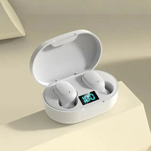 Bluetooth Earphone Wireless Ear Buds 5.0 LED Display Button Control Quality Sound Earphones in-Ear Headphones For Workouts And Running - Black Girl Golf