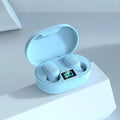 Bluetooth Earphone Wireless Ear Buds 5.0 LED Display Button Control Quality Sound Earphones in-Ear Headphones For Workouts And Running - Black Girl Golf