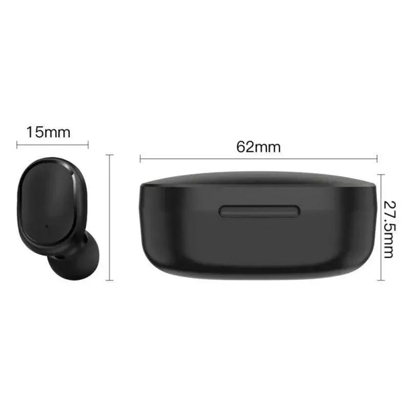 Bluetooth Earphone Wireless Ear Buds 5.0 LED Display Button Control Quality Sound Earphones in-Ear Headphones For Workouts And Running - Black Girl Golf