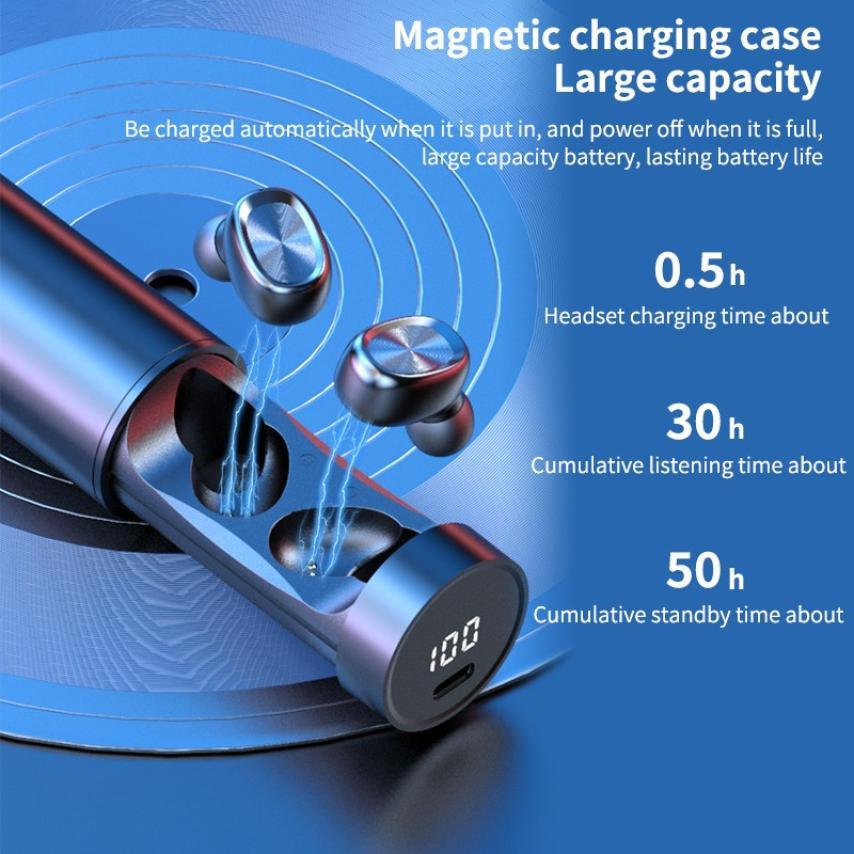 Bluetooth Earphones Wireless Headphones With Microphone Sports Waterproof Touch Control Wireless Headsets Earbuds Phone Updated Design with Industry Leading Sound & Improved Comfort, Long Wireless Range, - Black Girl Golf