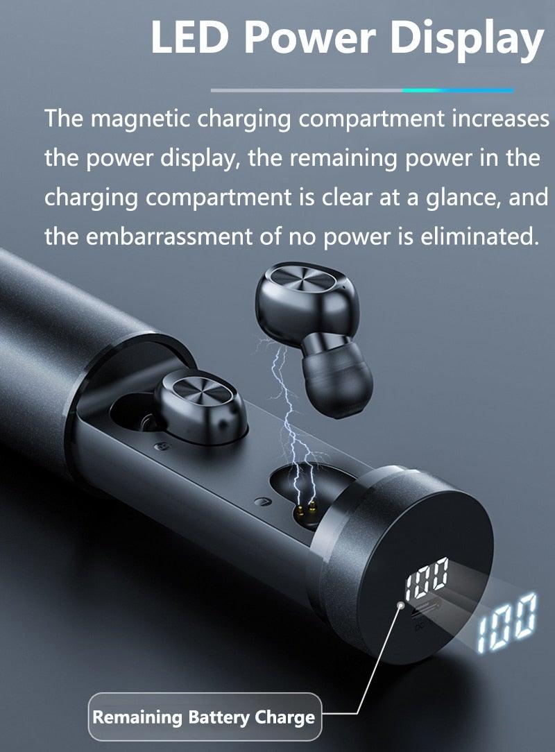 Bluetooth Earphones Wireless Headphones With Microphone Sports Waterproof Touch Control Wireless Headsets Earbuds Phone Updated Design with Industry Leading Sound & Improved Comfort, Long Wireless Range, - Black Girl Golf