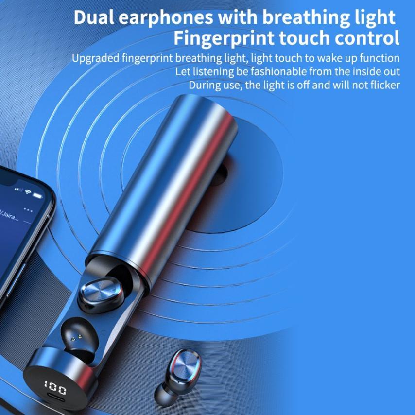 Bluetooth Earphones Wireless Headphones With Microphone Sports Waterproof Touch Control Wireless Headsets Earbuds Phone Updated Design with Industry Leading Sound & Improved Comfort, Long Wireless Range, - Black Girl Golf