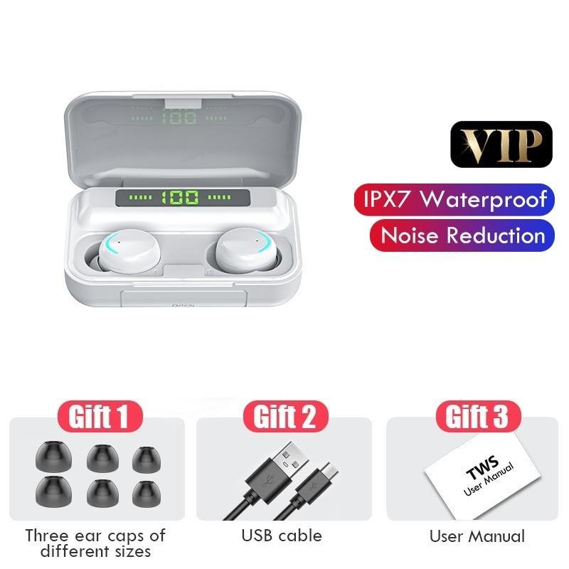Bluetooth V5.0 Earphones Wireless Headphones With Microphone Sports Waterproof Headsets 2200mAh Charging Box For Android - Black Girl Golf