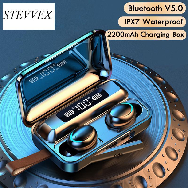 Bluetooth V5.0 Earphones Wireless Headphones With Microphone Sports Waterproof Headsets 2200mAh Charging Box For Android - Black Girl Golf