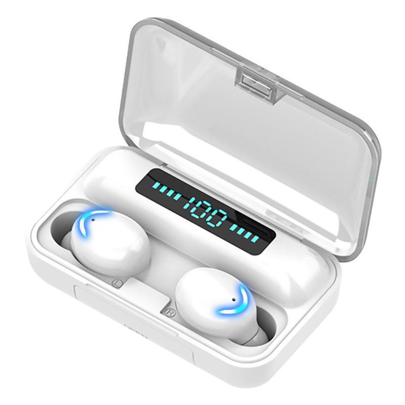 Bluetooth V5.0 Earphones Wireless Headphones With Microphone Sports Waterproof Headsets 2200mAh Charging Box For Android - Black Girl Golf