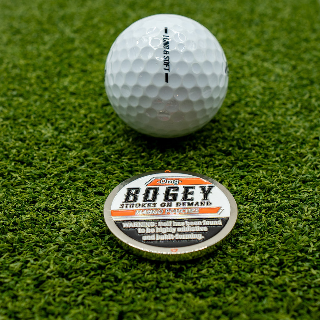 "BOGEY" BALL MARKER - Mango - Black Girl Golf