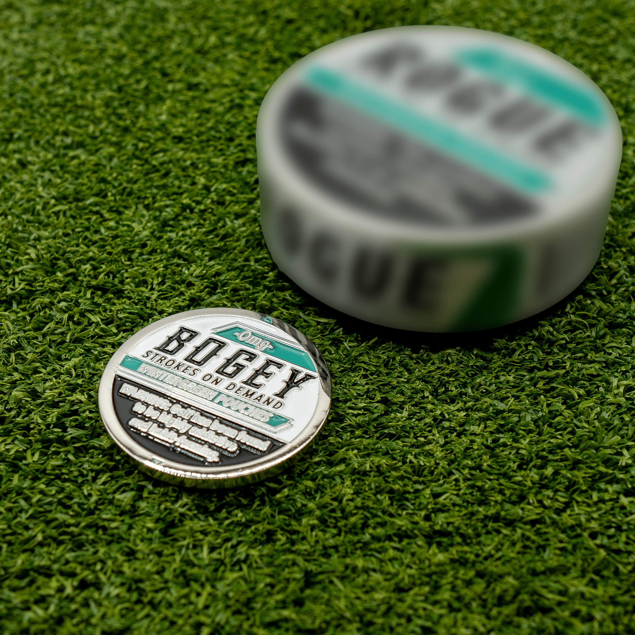"BOGEY" BALL MARKER - Wintergreen - Black Girl Golf