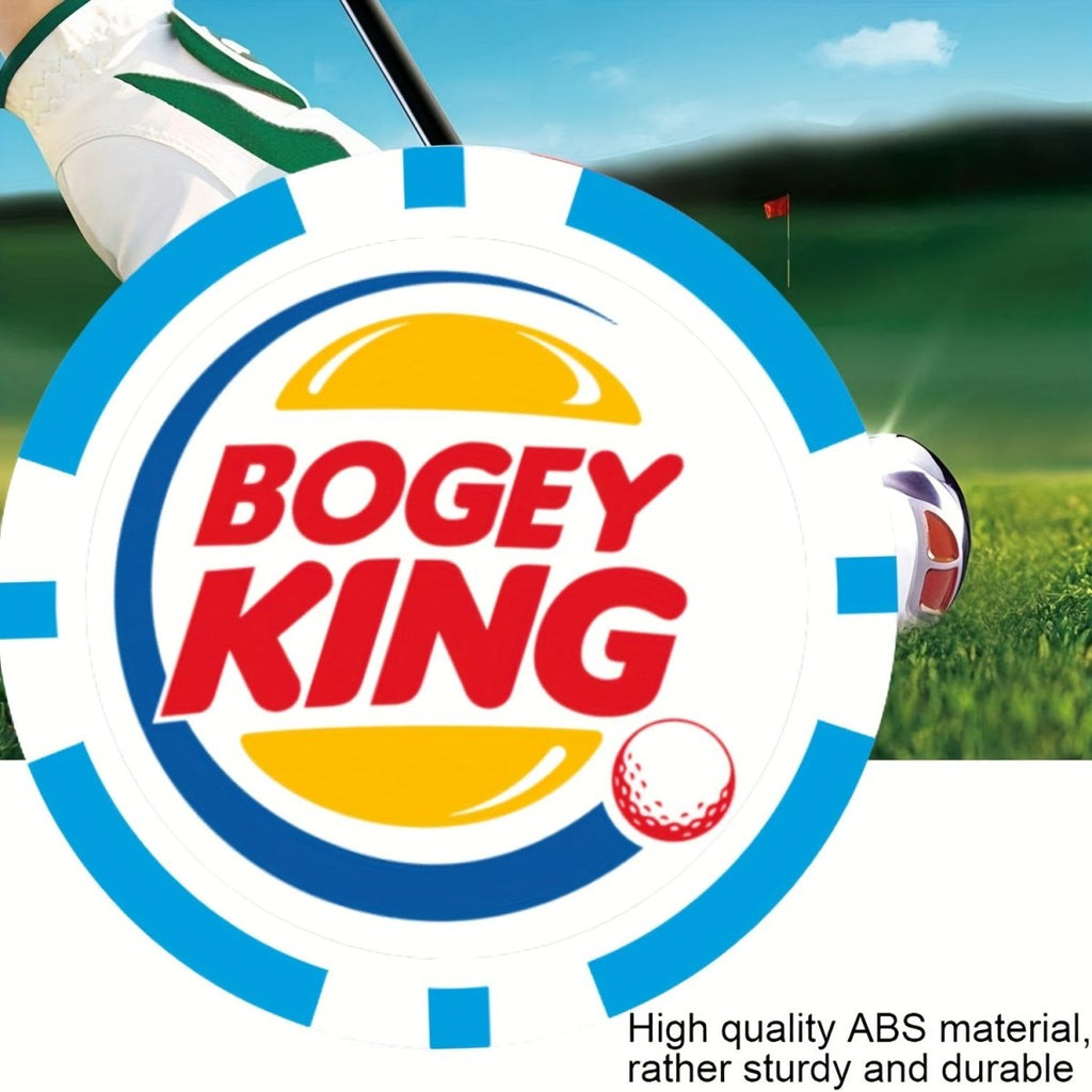 Bogey King Golf Ball Marker - Poker Chip Style - Black Girl Golf