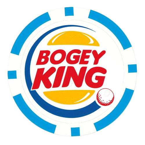 Bogey King Golf Ball Marker - Poker Chip Style - Black Girl Golf