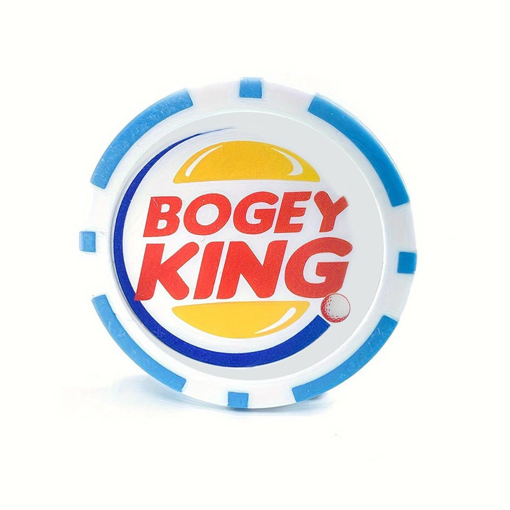 Bogey King Golf Ball Marker - Poker Chip Style - Black Girl Golf