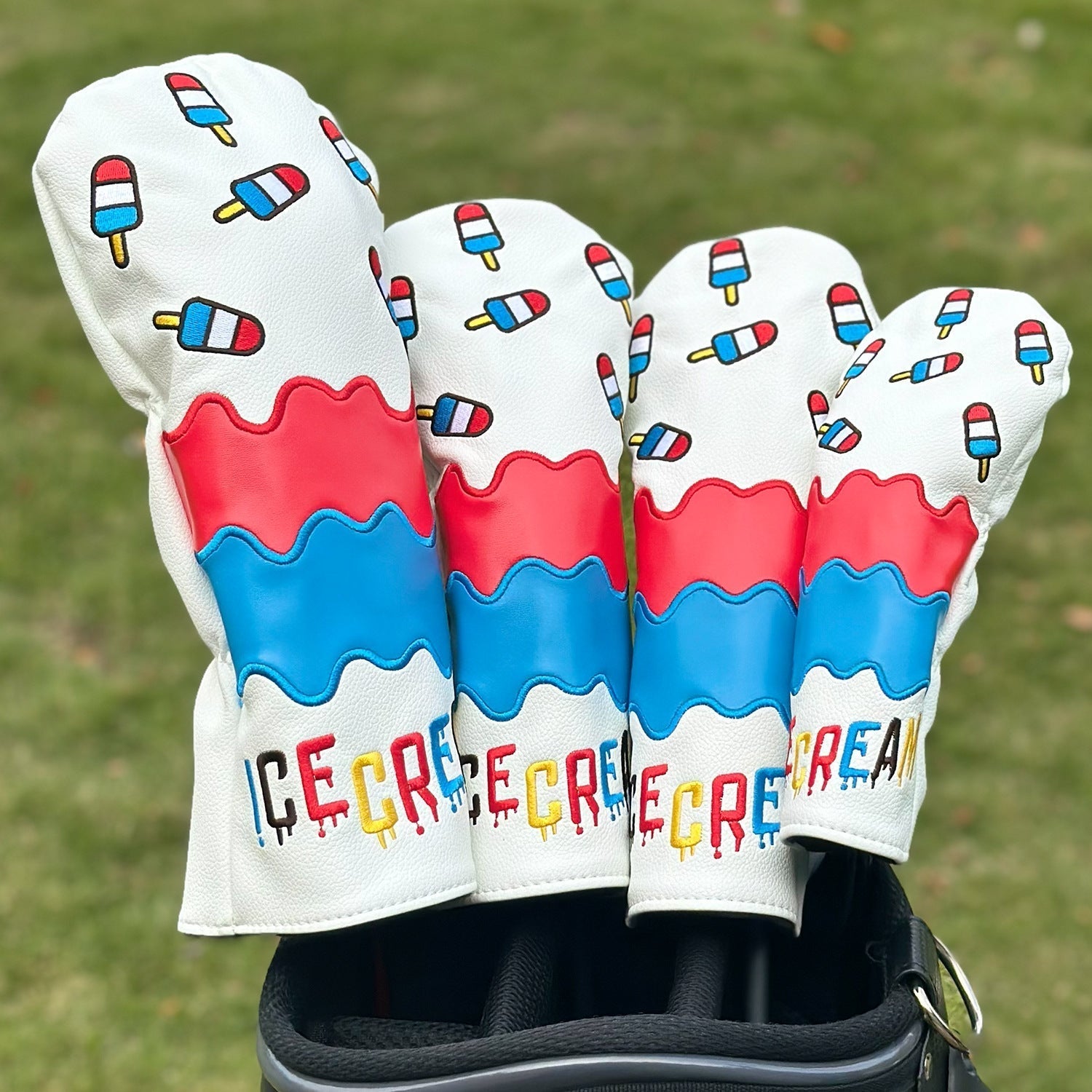 Bomb Pop Drip Headcovers - Black Girl Golf
