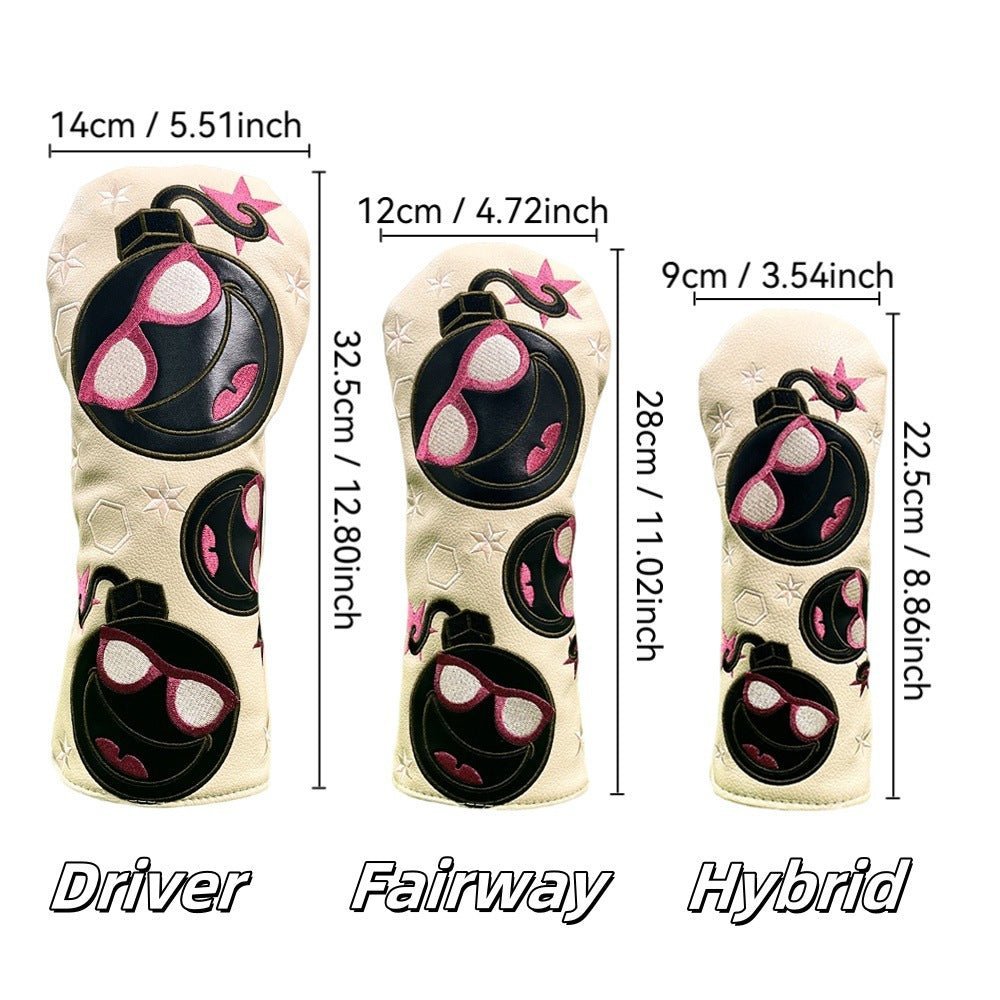 Bombs Away Golf Headcovers - Black Girl Golf